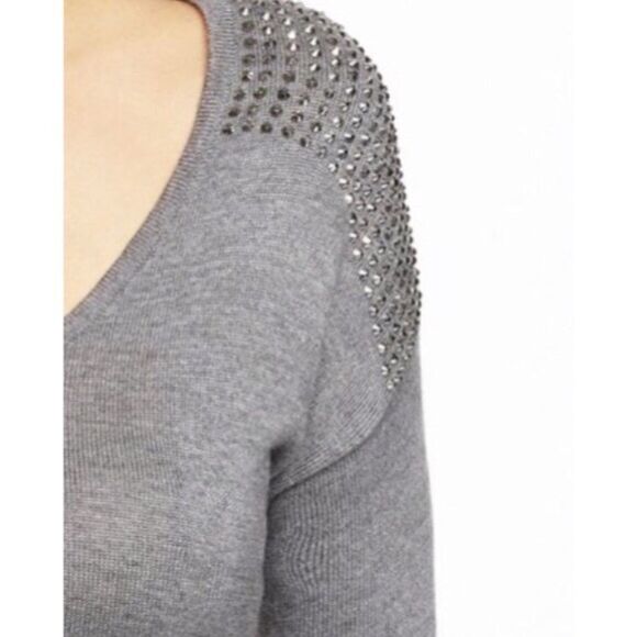 ✨Rhinestone Shoulder Hi-Lo Hem Sweater✨ - Picture 4 of 4